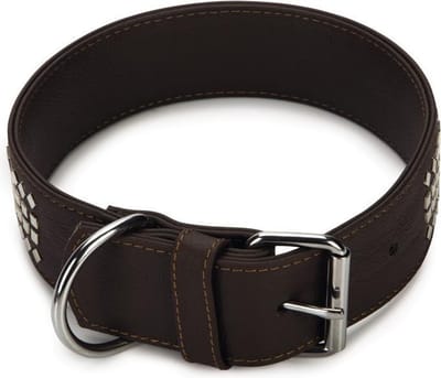 Beeztees Vintage - Hondenhalsband - Bruin - 53-59 cm x 50 mm