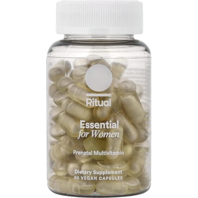 Ritueel, Essentiëlen voor Vrouwen, Prenatale Multivitamine, Citrus, Plantaardige Capsules, 60 Capsules