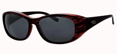 Polariserende Overzetzonnebril Tiger Lady Ruby Red Elegante Vrouwelijke Gepolariseerde Zonnebril