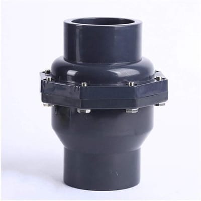 Terugslagklep - Bodemklep - Waterafvoer Beveiligen - PVC Materiaal - Dia90mm - Zwart