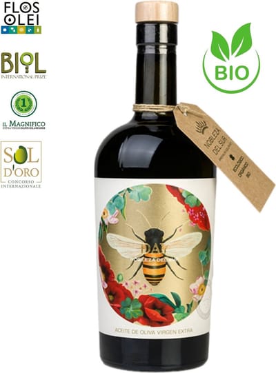 ECO DAY – 700+ mg Polyfenolen – Biologische Premium Extra Vierge Olijfolie – Oogst 25/26 – 500 ml – 100% Bio Picual – Spaanse Olijfolie – Award-Winning – Koud Geëxtraheerd