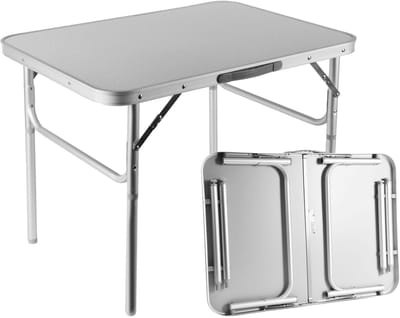 Dailygoods- Kampeertafel Opvouwbaar - Verstelbare Hoogte - Weerbestendig - Lichtgewicht - 30 kg Capaciteit - 75x55x60 cm - Opvouwbare Tafel