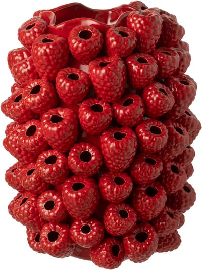J-Line vaas Berry - keramiek - rood