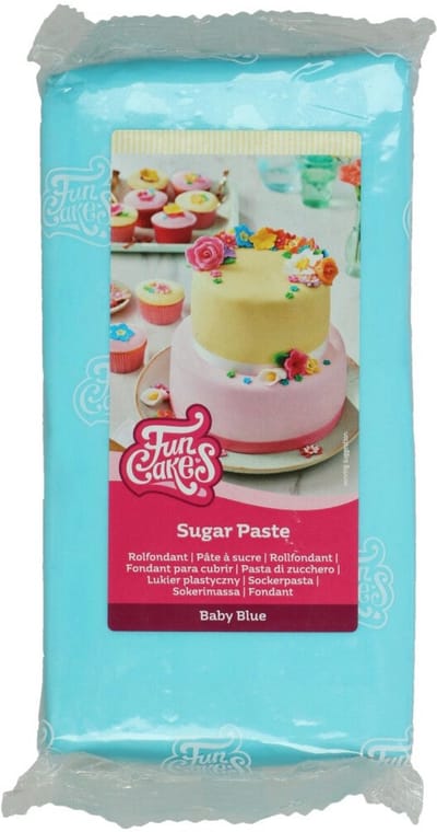 FunCakes Rolfondant - Baby Blauw - 1kg - Fondant - Taartdecoratie