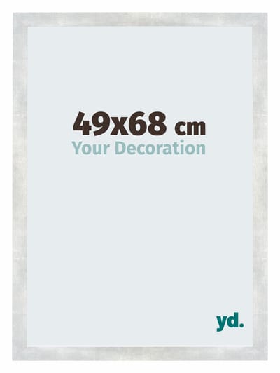 Your Decoration - Puzzellijst 49x68 cm - Zilver Glanzend Vintage - Puzzellijst 500-1000 stukjes - MDF Fotolijst - Mura