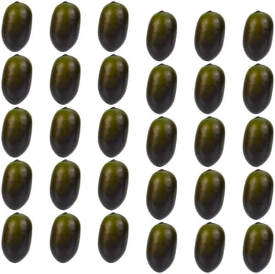 Byshayne - 60 Stuks Realistische Foam Kunstmatige Olijven voor Decoratie