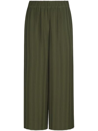Geplooide culottes Van BASLER groen