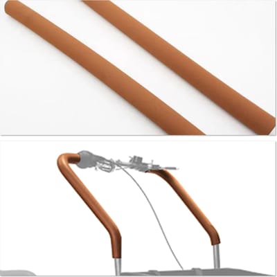 Foam handvatten voor Vogue, Troy, Terra - bruin - origineel