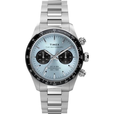 Timex Waterbury Heritage TW2Y70500 Horloge - Staal - Zilverkleurig - Ø 39 mm