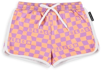 Beach & Bandits - Broekje - Trunk - Checkered Beach - Oranje/Lila - Unisex - Maat XL