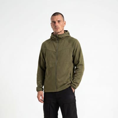 Poederbaas Outdoor Vest Heren Merinowol - Warm & Ademend - Wandelvest & outdoor activiteiten - Olive Green - Maat S