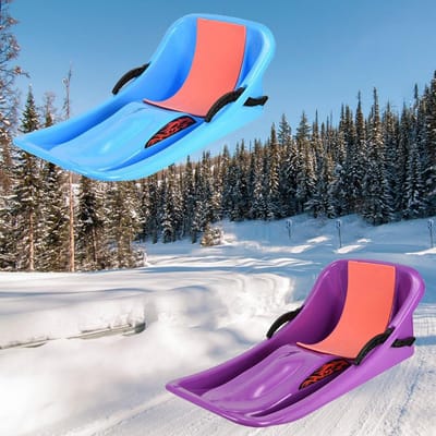 Kinderslee - Kunststof slee - Wintersport plezier - Dubbel verdikt ontwerp - Lengte 78 cm