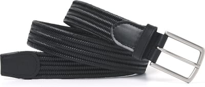 TRESANTI | ALESSANDRIA I Leren gevlochten riem | zwart | Size 85