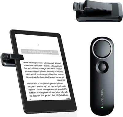 Draadloze afstandsbediening voor het omslaan van pagina's voor eReaders, tablets en eBooks - Zwart, ideaal voor lezen en presentaties