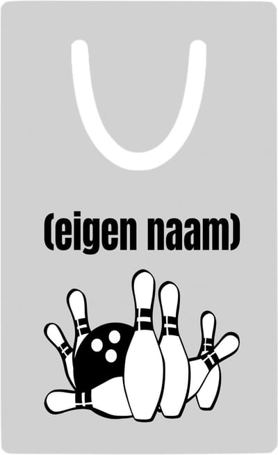 Hacebo® - bowlen kegels met eigen naam metalen boekenlegger - Bowlen - ieman die graag bowlt - sport - kegel - bal - verjaardag cadeau - kado Bladwijzer boekenleggers - 7.6 cm x 5cm