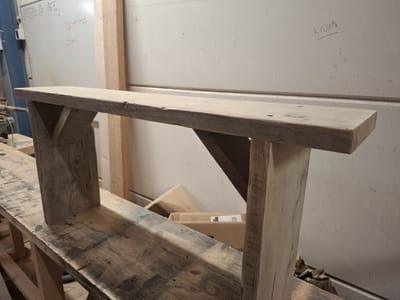 Tuinbank - Steigerhout 100cm direct te gebruiken