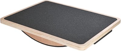 Houten Antislip Wobble Board voor Stabiliteitsoefeningen, Houdingcorrectie en Fysiotherapie voor Volwassenen, Verbeter Kernkracht en Enkelsterkte