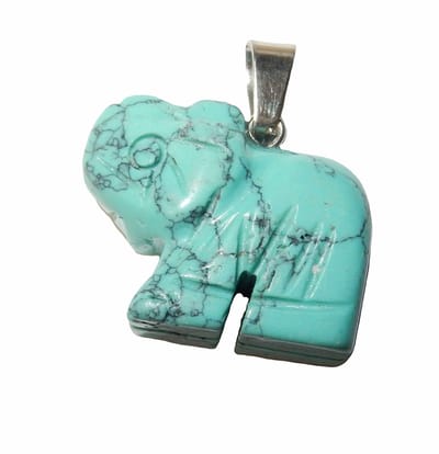 Olifant Hanger Turkoois