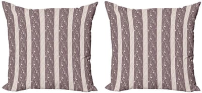 ABAKUHAUS Kussenhoes – 2x50x50 cm – Dubbelzijdig – Warme Taupe