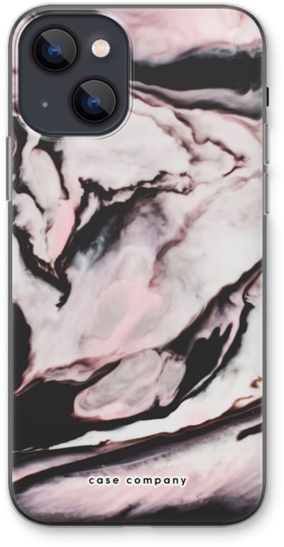 Case Company® - Hoesje geschikt voor iPhone 13 hoesje - Roze stroom - Soft Cover Telefoonhoesje - Bescherming aan alle Kanten en Schermrand