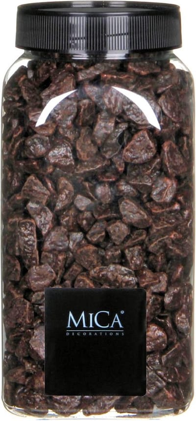 Donkerbruine Decoratie Steentjes 650ml - Mica Decorations