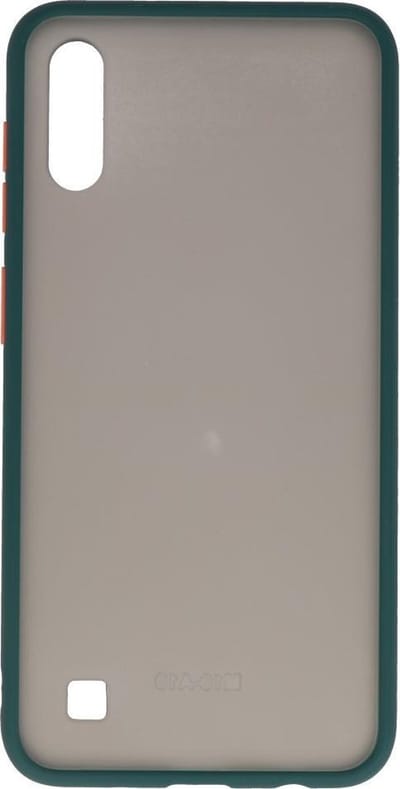 Hoesje Geschikt voor de Samsung Galaxy A10 - Hard Case Backcover Telefoonhoesje - Danker Groen