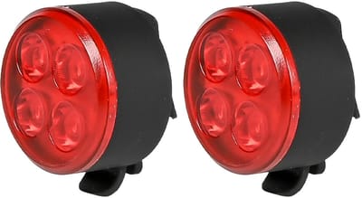 Benson Fietslamp - 2x - rood achterlicht - LED - USB oplaadbaar - inclusief clip en kabel