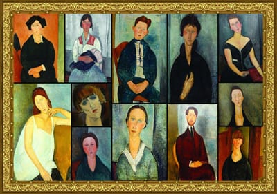 Grafika puzzel La peinture de Modigliani - 2000 stukjes kunst.