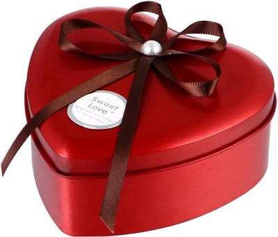Opbergdoos Hartvormig - Met Deksel - Metaal - Cadeaudoos - Opslag voor Snoep - Perfect voor Feesten - Decoratie voor Bruiloften - Cadeaubox