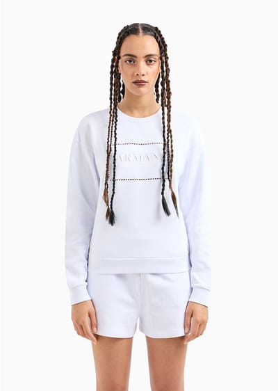 Armani Exchange 3dym71 Sweatshirt Wit XS Vrouw