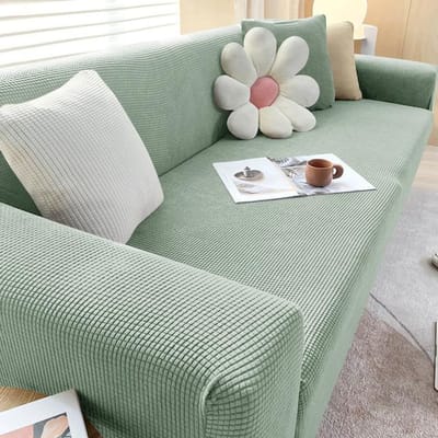 Elastische Jacquard Stoffen Bankhoes Stretch Bankhoes Modulaire L-vormige Bankhoes Hoekhoes voor Woonkamer 1 /2 /3 /4 Zits 2 seats (140-180cm)