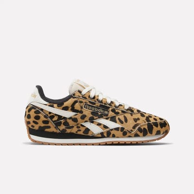 Reebok CLASSIC AZ CHEETAH BLACK CHALK Dames Sneakers - Zwart cheetah