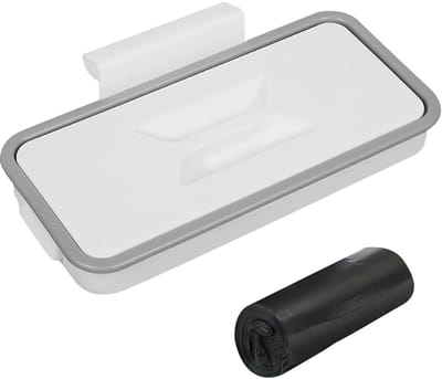 Dailygoods- Vuilnisemmer met Deksel - Vuilnisophanger - Vuilniszakken 60 Stuks - Opvouwbaar - Lichtgewicht - Duurzaam Kunststof - Vuilniszakhouder