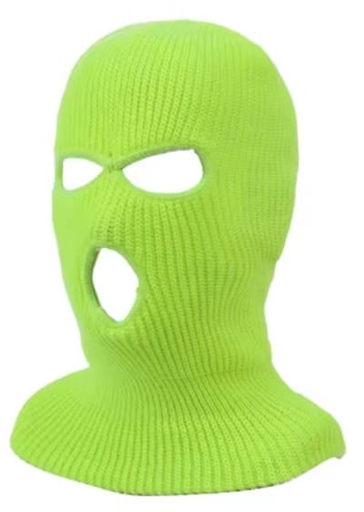 Scoby - Bivakmuts - Gezichtsmuts - Motor Balaclava - Face Mask - One Size - Neon Geel/Groen