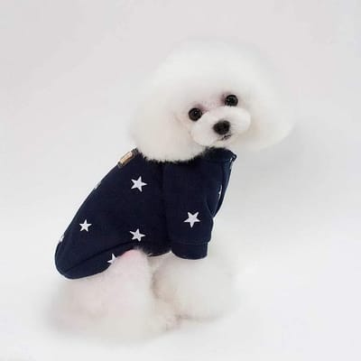 Fashion Star Pet Fleece Sweatshirt Trui Jas voor Kleine Honden Katten Ronde Hals Winterjas Puppy Kleding voor Poedel Shih Tzu Mopshond S