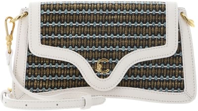 COCCINELLE schoudertas C-Me Hi-Tech Ama Tape. Crossbody Bag Multi Pearl / Pearl crème