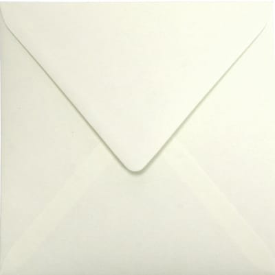 Ecologische romige enveloppen 12 - 153 x 153 mm - 25 stuks - NK natgelijmde - 120 gram - Materica - Netuno