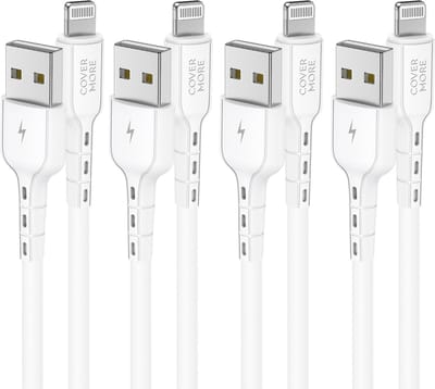 4 pack Lightning kabels geschikt voor iPhone en iPad - 1m - Oplader kabel - Voor opladen en data overzetten - Wit