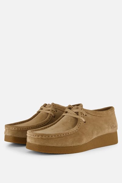 Clarks Wallebee Evo beige Suede - Maat 42