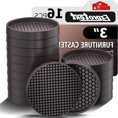 Rubberen Meubelbekers - Antislip Pads - Vloeren Beschermen - Zelfklevend - 76 cm - Zwart