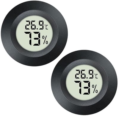 Digitale Mini-Hygrometers en Thermometers (2-pack) - Temperatuur- en Vochtigheidsmeters voor Binnengebruik