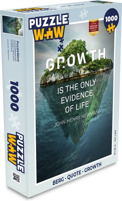 Puzzel Berg - Quote - Growth - Legpuzzel - Puzzel 1000 stukjes volwassenen