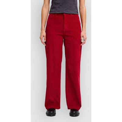RVCA Coco Cord Broek rood