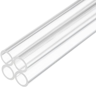 Dailygoods- Plastic Buis 10 Inch - Doorzichtige Acryl Buis - 10 mm x 14 mm - 4 Stuks - Waterleidingen - Goede Weerbestendigheid - Hoge Transparantie - Acrylbuis