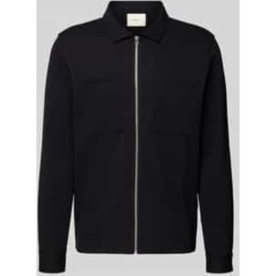 Regular fit sweatjack van katoenmix, model 'JACKIE'