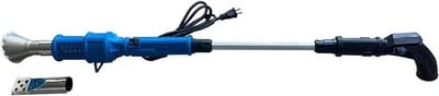 Elektrische Onkruidbrander - Hete Lucht Verwijderaar - Onkruid Vrij Maken - Dubbele Temperatuur Instelling - 2000W 650°C - Blauw