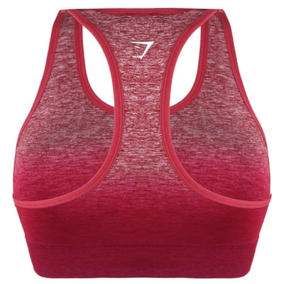 Gymshark Naadloze Dames Ombre Burgundy Sportbeha