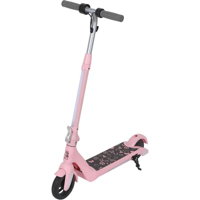 AVDL F601 Elektrische Kinderstep, Lichtgewicht Opvouwbaar Ontwerp met LED-Display roze