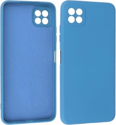 Hoesje Geschikt voor de Samsung Galaxy A22 5G - Fashion Color Backcover Telefoonhoesje - Navy