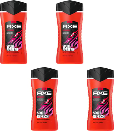 AXE Recharche Sport Fresh 3 in 1 Douchegel - Voordeelverpakking 4 x 250 ml